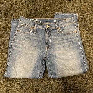 Jcrew Vintage Slim Straight Jeans Size 33